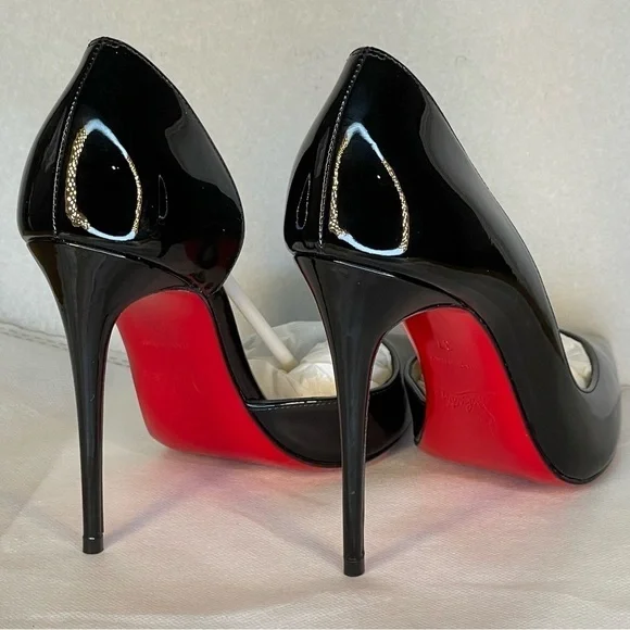 Christian Louboutin “Iriza” glossy patent black Lthr pumps EU37 100mm stiletto. - Picture 10 of 13